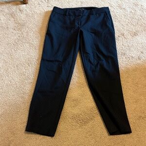 Ann Taylor Navy Textured Pants